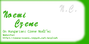 noemi czene business card